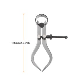 sourcing map Spring Joint Caliper 4 inch / 100mm Adjustable Spring Outside Caliper with Solid Nut for Wood Turning Lathe Work
