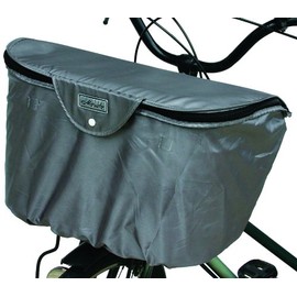 Okubo Seisakusho 21305 Wide Front Basket Cover, 2 Tiers, Gray