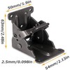 Lheng 2Pack Black Foldable Bracket Self-Lock Hinge Hardware with Screws