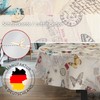 Fabric Tablecloth Washable Table Linen Tablecloth Cotton Polyester Butterflies Oval