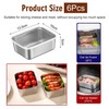 6-Piece Food Storage Box, Stainless Steel Food Container with Lid,