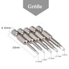 Mesee 5 Pieces 1/4 Inch Triangle Screwdriver Bits, 50 mm