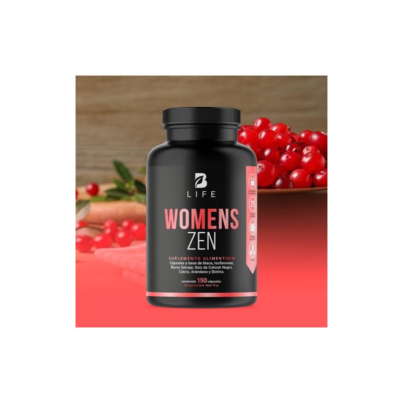 B Life Womens Zen de 150 Cápsulas con Arándano y