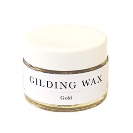 Jolie Gilding Wax – Metallic Finish for Furniture, Hardware, and Décor, Gold, 1 Ounce [30ml]