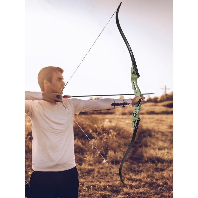 TOPARCHERY 19 Inch ILF Bow Riser Aluminum Alloy Takedown Recurve