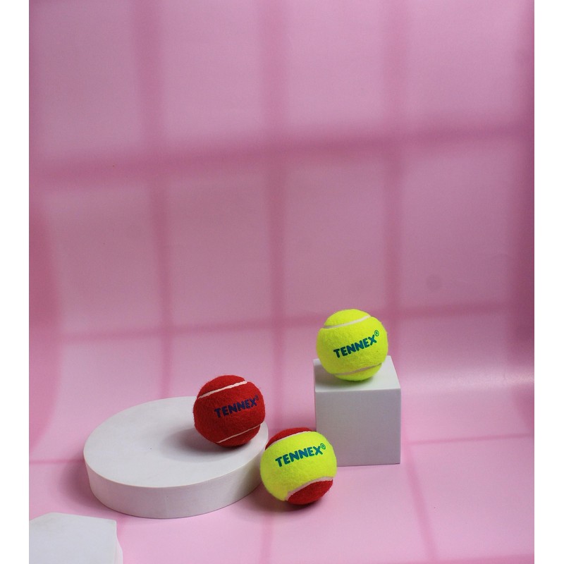 TENNEX Rubber Tennis Ball, Size Standard, (Yellow)