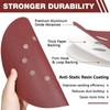 50 Pack 9-Inch 10-Hole Hook-and-Loop Sanding Disc, 60 Grit Aluminum