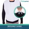 OrtoPrime Unisex Waterproof Terry Towelling Bib for Adults, Reusable, White,