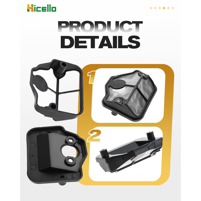 Hicello Vergaser Kettensäge Luftfilter Benzinfilter Zündkerze Reparatur Membran Dichtung für