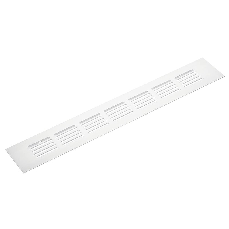 sourcing map Rectangle Shape Ventilation Grille Aluminum Alloy Louvered Air