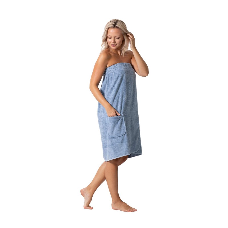 Women’s Terry Cloth Spa and Bath Towel Wrap with Adjustable