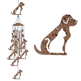 37" Dogs Wind Chimes for Garden,Home,Balcony,Yard,Outdoor Decor, Sympathy Wind Chimes, Wind Catcher, Dog Lovers Chimes,Blessing Wind Bell,Dog Decoration Gifts for Mom, Grandma, Family, Women, Friend