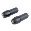 Kijima 204-1316 Bar End Caps, Nylon, Small Head, Black, Set