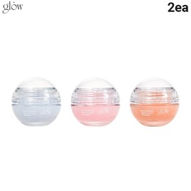 GLOW Peach Peptide Repair Lip Balm 8g*2ea, Color 1#$%Color 2:Coralreef-Coralreef