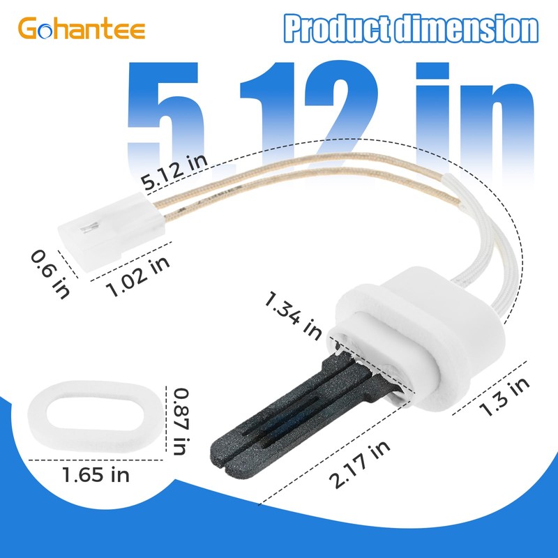 Gohantee 77707-0054 Igniter Gasket Kit, Pool Heater Igniter Kit Compatible