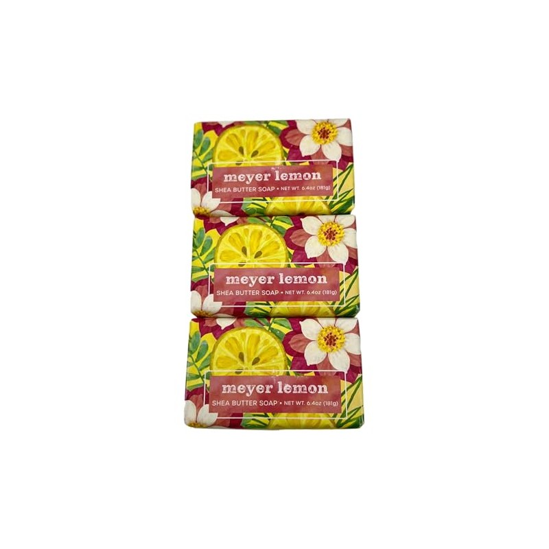 Greenwich Bay Trading Company Meyer Lemon Shea Butter Soap, 6.4