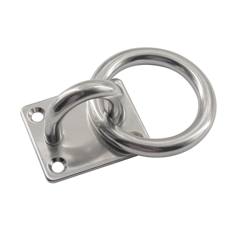 Zerniple M5 Pad Eye Plate 304 Stainless Steel U Hooks