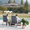 JEAREY 9FT 3 Tier Patio Umbrella Outdoor Market Umbrella Table