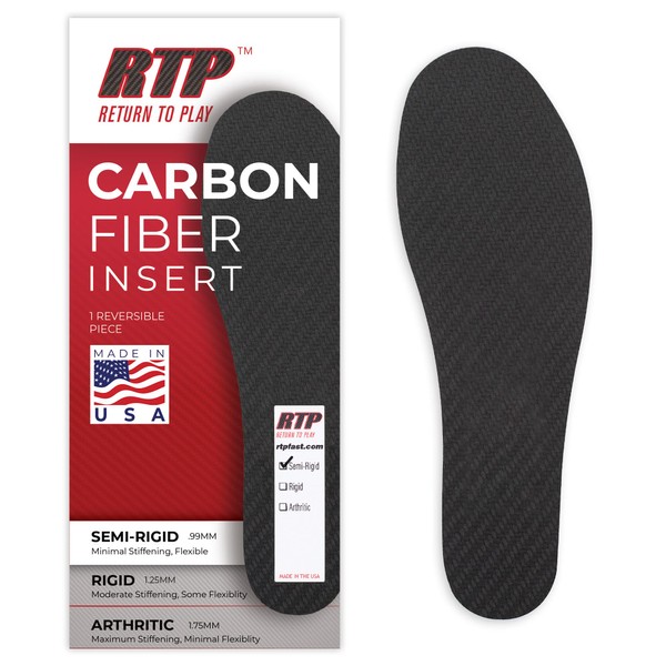 Carbon Fiber Full Shoe Semi-Rigid Insert 28 cm Men's Size