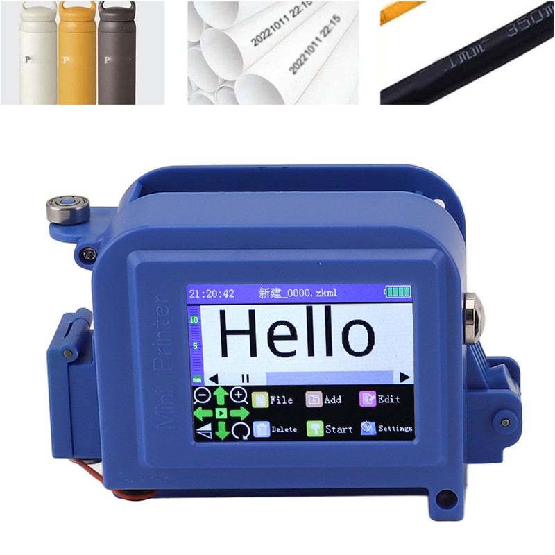 Mini Handheld Inkjet Printer Quick Dry Inkjet Printer with Touch