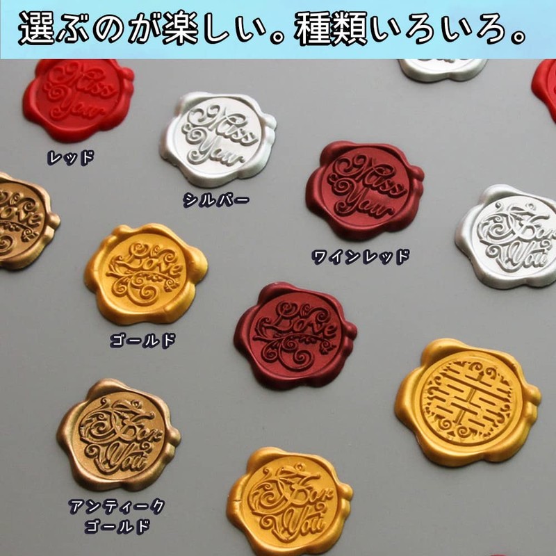 moin 2412sl339 Seal Wax Stamp Rose Gift