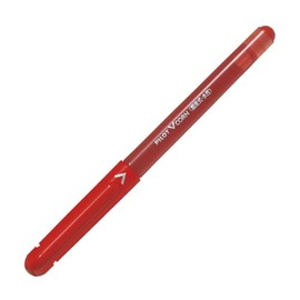 Pilot LVE-100EF10R Rollerball Pen, V-Cone, 0.5, Red, 10 Count