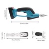 Lidhujnk 2-in-1 Cordless Hedge Trimmer and Grass Shears, 21V Electric