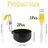 2 Pack Egg Poacher, Stainless Steel Poached Egg Moulds, Poached