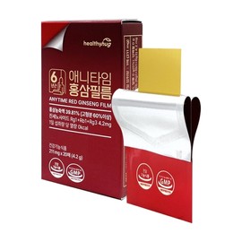 Healthy Hug 6-Year-Old Anytime Red Ginseng Film 211mg 20 Films / 헬씨허그 6년근 애니타임 홍삼필름 211mg x 20매