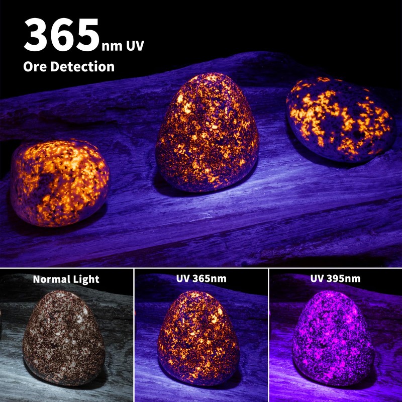 ULTRAFIRE 365nm UV Flashlight, Black Light Flashlight Mini, UV Light