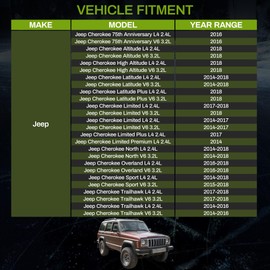 AUTOSAVER88 Radiator Compatible with 2014-2018 Jeep Cherokee L4 2.4L V6 3.2L