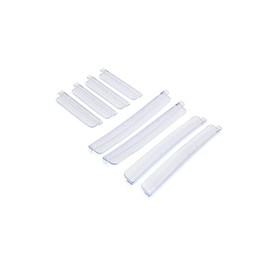 INFINAUTO 8pcs Clear Rubber Automobile Car Body Door Side Edge Guard Strip Stylish Design