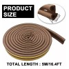SANBREVE Tira De Sellado Puerta Insonorizante Cuña Para Puerta 6pcs