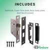 EAI Matt Black Sashlock - Fire Rated & CE Approved