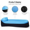 Inflatable Lounger, Lazy Air Sofa with Headrest Waterproof Couch Bed