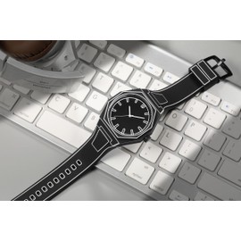 GORBENCreative Sketch Watch Sports Fashion Quartz Minimalist Watch （Black）