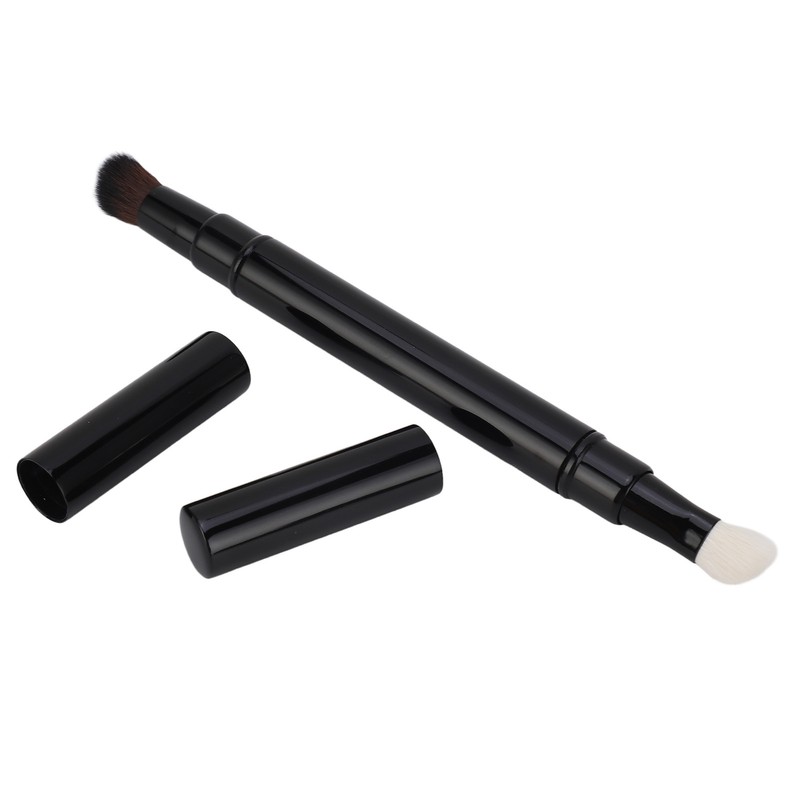 Retractable Makeup Brush Dual Ended Soft Wool Hair Portable Shadow