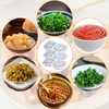 8Pcs Reusable Snack Containers, Double Compartment Snack Pot, Reusable Snack