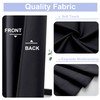 Simplebrand Black Valance for Windows, Short Blackout Curtains for Bathroom/Laundry/Basement