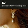 Pendientes Chapados En Oro De 18 Quilates Para Orejas Caídas