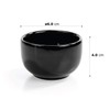 Urban Lifestyle 6 x Round Sauce Bowls Black Kuro (6