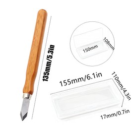 3 Pack Woodworking Marking Knife with Storage Box