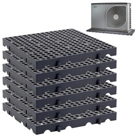 HFYZZ 6 Pack Spliced Mini Condenser Pad - 35.4 x 23.6 x 1.2 inch Mini Split Pad Air Conditioner Heat Pump Equipment Pad for Outdoor Ductless Air Conditioner Heat Pump System