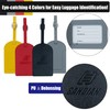 Sandian, Luggage Name Tags, PU Leather, Flap ID Card Holder