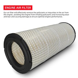 FIT Original Peterbilt 386 Air Filter LAF2536 Replaces For Specific Models AF25219, P531026, P534096, P535788 (J01.015)