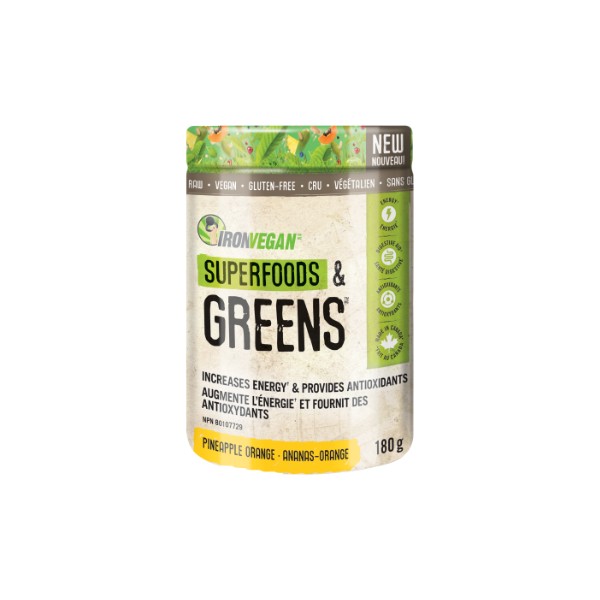 Iron Vegan Superfoods & Greens (Pineapple Orange) - 180g