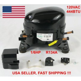 Undisclosed SIKELAN ADW43T6 REFRIGERATION COMPRESSOR 1/6 HP 444BTU 110-120V R134A 50-60HZ