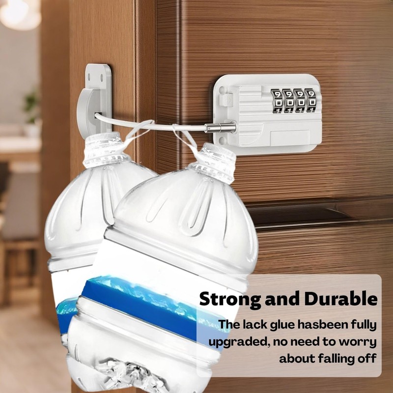 Pack of 2 Fridge Lock with Code, Fridge Lock No