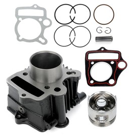 cciyu Top End Rebuild Kit Cylinder Piston Rings and Gasket Replacement fit 1970-1983 for Honda C70, 1969-1972 for Honda CL70,2004-2012 for Honda CRF70F,1970-1994 for Honda CT70 Cylinder Head