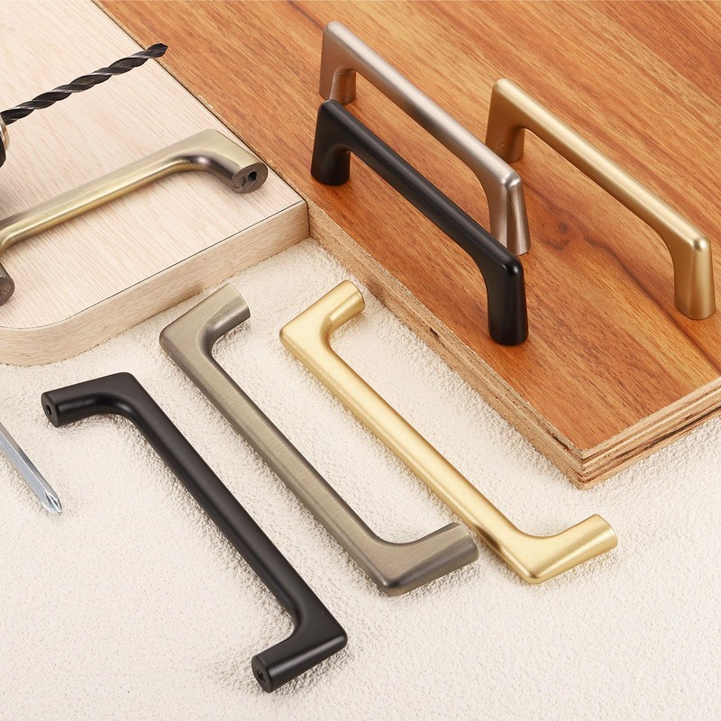 sourcing map Cabinet Pulls, 8Pcs 5 Inch - Aluminum Alloy